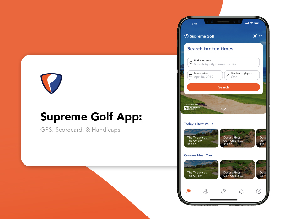 Custom Golf Mobile App & Tee Times Booking