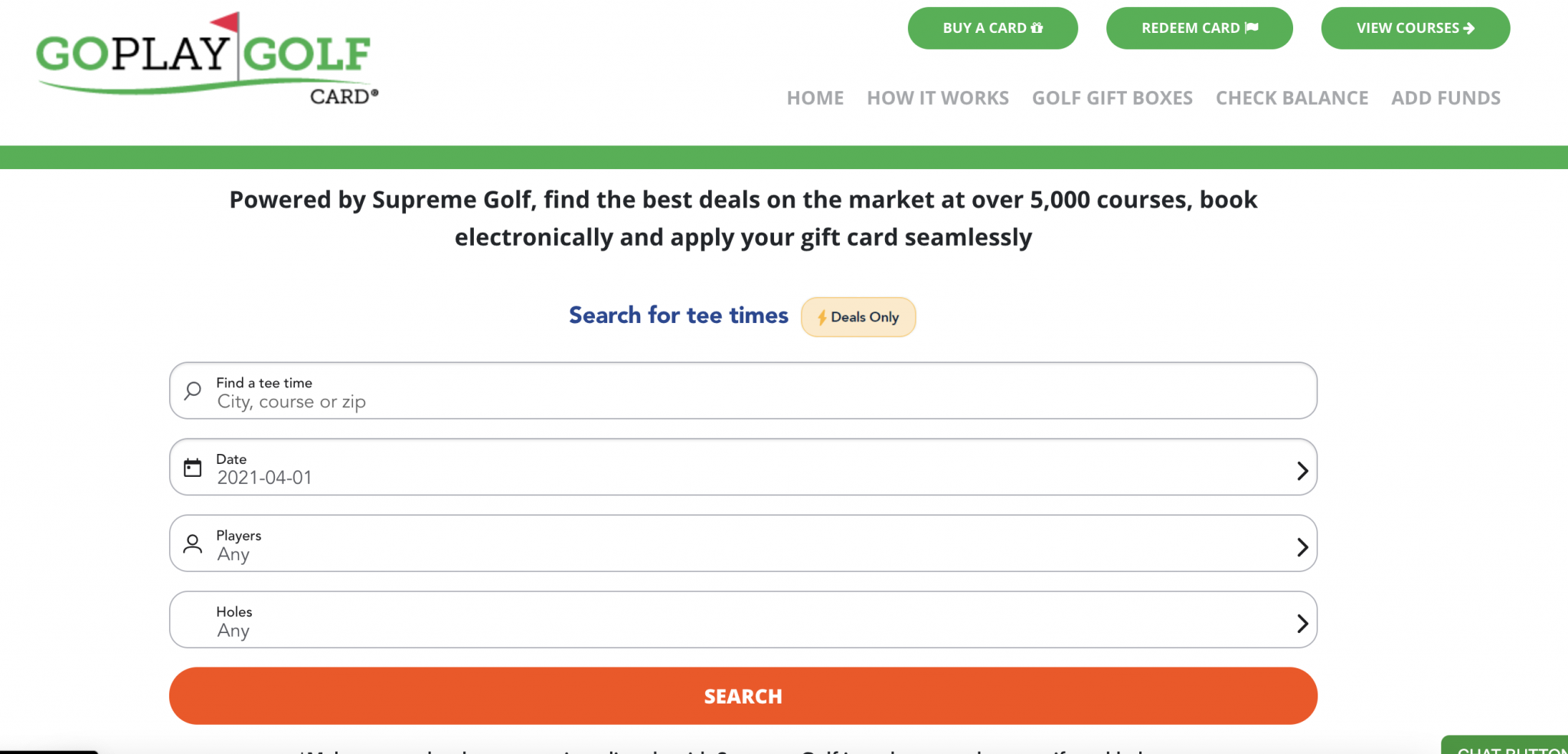 How To Redeem Go Play Golf Gift Cards on Supreme Golf